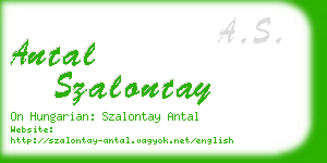 antal szalontay business card